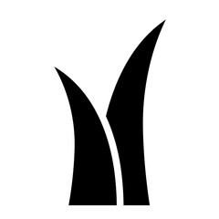 grass silhouettes icon