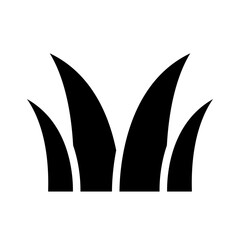 grass silhouettes icon
