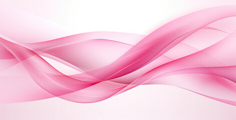 Pink Background With Wavy Lines, Vibrant and Playful Abstract Design