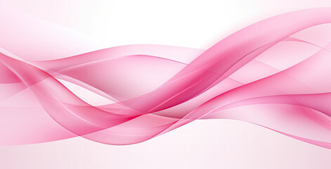 Pink Background With Wavy Lines, Vibrant and Playful Abstract Design