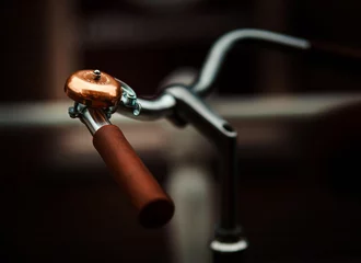 Schilderijen op glas Fiets Vintage bicycle bell  © RoonZ