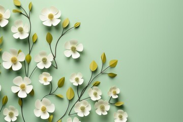 Background with a spring flowers.