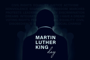 Martin Luther King Jr. Day greeting card design