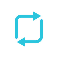 Synchronization, Synchronicity, rotate, Change icon, Two arrows. From blue icon set.