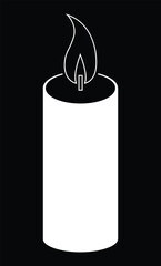 candle icon design vector template