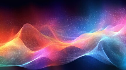 Fototapeta premium Abstraction, colorful neon background