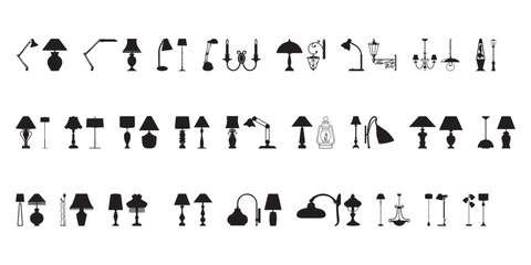 vector graphic lamp pattern, great for creating graphics or sticker