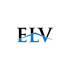 ELV logo. E L V design. White ELV letter. ELV, E L V letter logo design. Initial letter ELV letter logo set, linked circle uppercase monogram logo. E L V letter logo vector design.