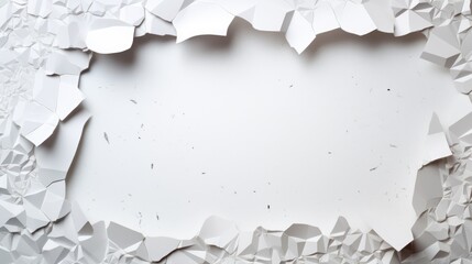 White paper ripped  background with copy space