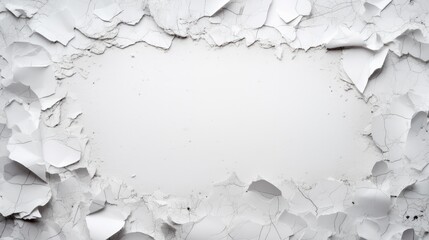 White paper ripped  background with copy space
