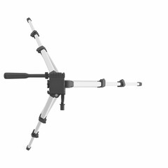3D rendering of a tripod on a white background