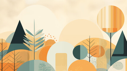 Retro Abstract Nature Vibe