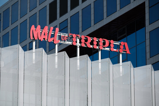 The largest and busiest shopping center in Helsinki, The Mall of Tripla