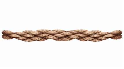 twine or rope details illustration on white isolated background