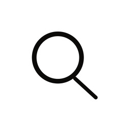 magnifying glass isolated on white