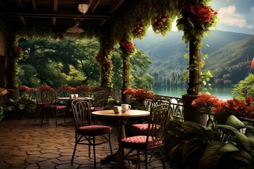 Caffee  on the nature background 