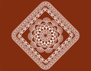 Mandala Vector, Floral Mandala Vector, mandala for Henna, Mehndi, tattoo, rangoli, decoration.