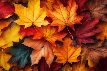 Fototapeta premium maple leaf falling