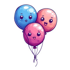 Balloons, hot air balloons, png ai
