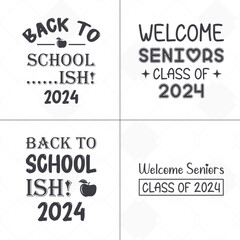 Senior Class Of 2024 Vector, T-shirt Design.