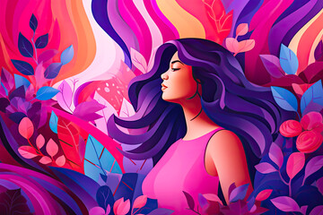 womens day illustration background
