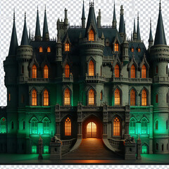 Obraz premium A detailed miniature city with different styles of architecture and aeroplanes in the sky. Cars and pedestrians can be seen on the streets.Generative AI