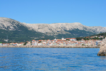 Fototapeta premium Baska village on islan Krk, Croatia