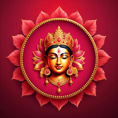 vector illustration, banner of Indian festival of God Sri Drughi, Happy Durga Puja Subh Navratri