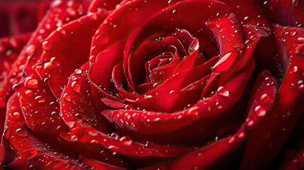 Extreme close-up red rose background
