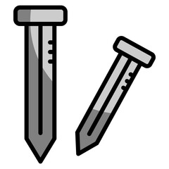 Nail Icon Element For Design