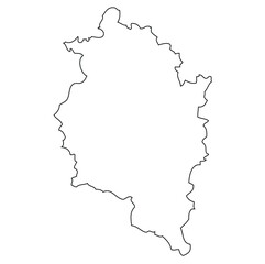 Fototapeta premium Vorarlberg - map of the region of the country Austria