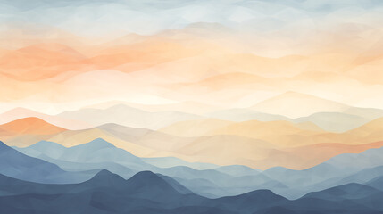Abstract Mountain Vista Sunrise Patterns