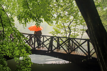 man with umbrella 
