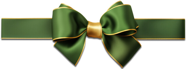 Ribbon and bow isolated on a transparent background