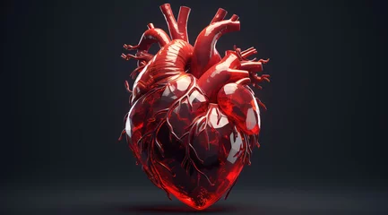 Foto op Aluminium realistic image of heart illustration 1 © Nindya