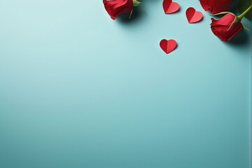 Valentine's Day Special theme Background paper art