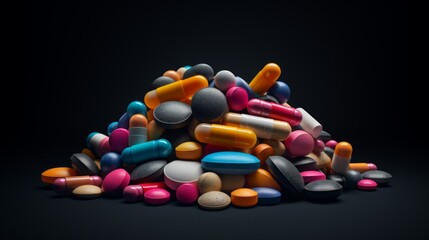 futuristic tablets of different colors Generative AI