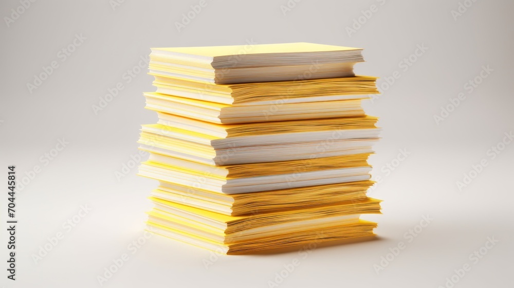 Poster Stack of legal pads Generative AI