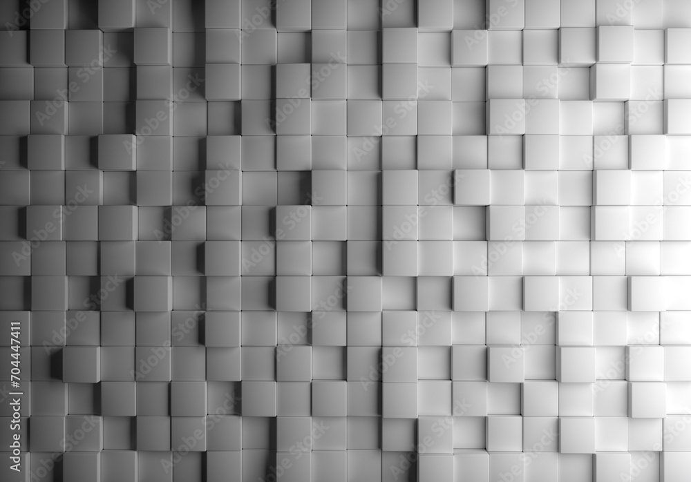 Poster geometric background. white pattern. modern texture. three-dimensional cubes. geometric backdrop for