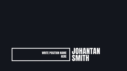 Lower Third for Social Media Videos