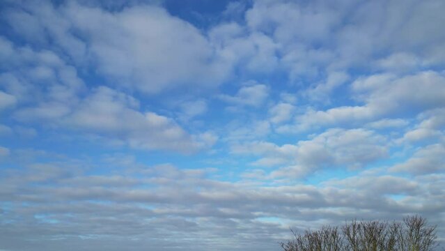 Winter Clouds with Blue Sky 
