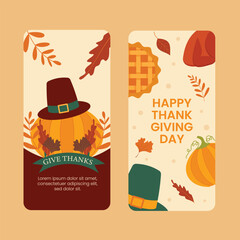 Thanksgiving holiday celebration simple vector art design