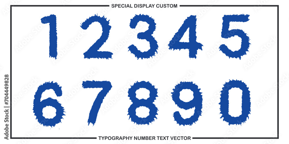 Aufkleber assorted digital custom vector numbers. minimum. color gradation. dark. banner network. 3d effect. d