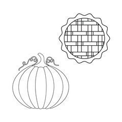 Thanksgiving holiday celebration simple vector art design