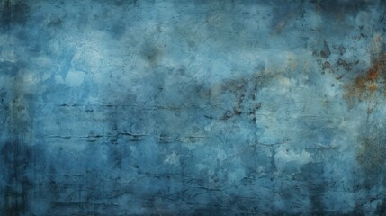 Fototapeta na wymiar Grunge Style Textured Blue Background.