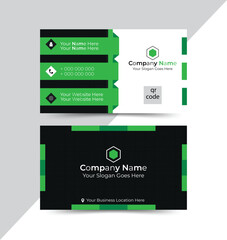 creative black green Corporate business card modern layout, proposal, company , publication, promotion, colorful, advertising, marketing business card template design