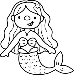 Mermaid outline