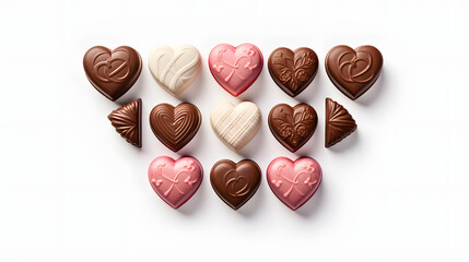 heart shaped chocolates