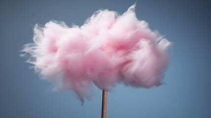 a stick of cotton candy