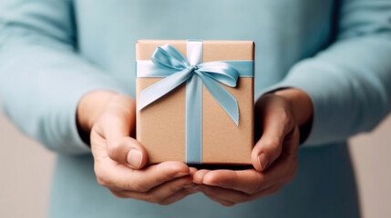 person holding a gift box